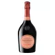 Flasche Laurent-Perrier Cuvée Rosé Champagner, 100 % Pinot Noir mit frischen roten Fruchtaromen und elegantem Stil.
