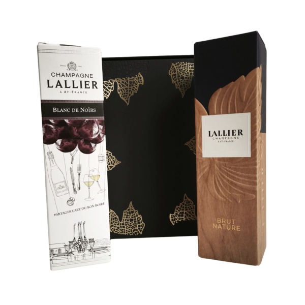 Champagner-Geschenkset von Lallier: Duo Blanc de Noirs & Nature Grand Cru