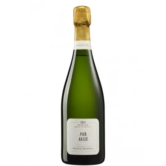 Champagnerflasche Franck Bonville Pur Avize Grand Cru Blanc de Blancs, Vorderansicht