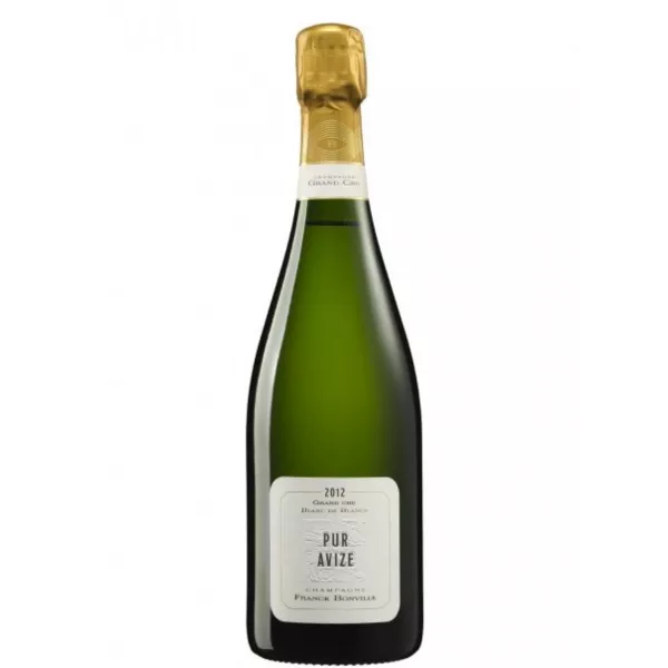 Champagnerflasche Franck Bonville Pur Avize Grand Cru Blanc de Blancs, Vorderansicht