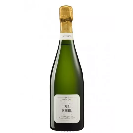 Champagnerflasche Franck Bonville Pur Mesnil Grand Cru Blanc de Blancs, Vorderansicht