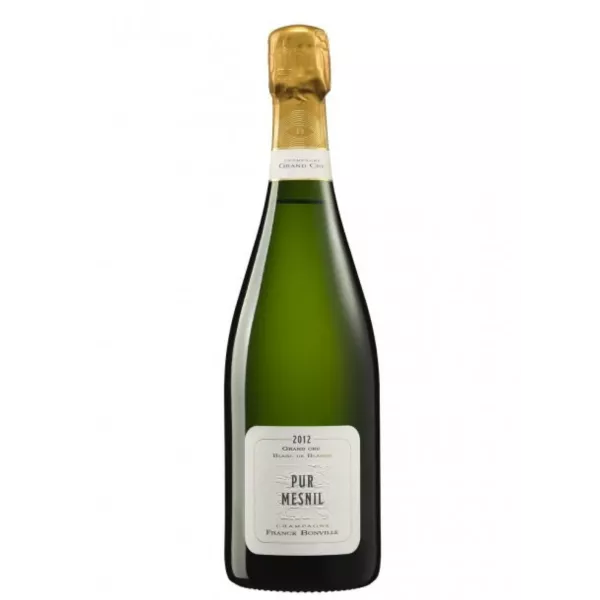 Champagnerflasche Franck Bonville Pur Mesnil Grand Cru Blanc de Blancs, Vorderansicht