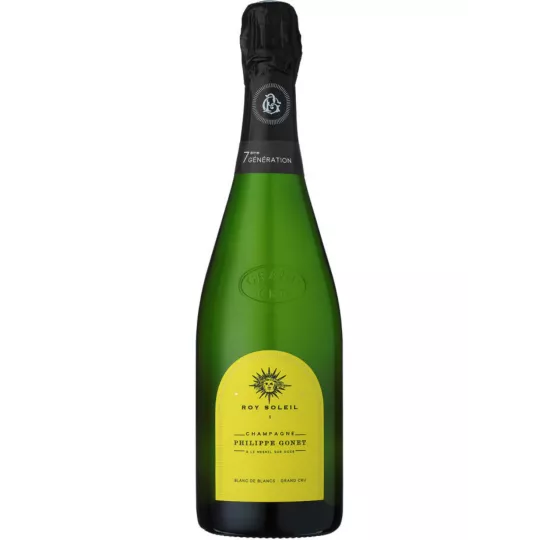 Philippe Gonet Roy Soleil Blanc de Blancs Grand Cru Champagnerflasche, Vorderansicht