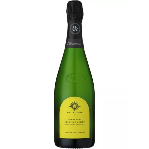 Philippe Gonet Roy Soleil Blanc de Blancs Grand Cru Champagnerflasche, Vorderansicht