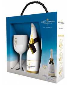 Champagner-Geschenkset MOET and CHANDON Ice Imperial Flasche mit 2 Gläsern