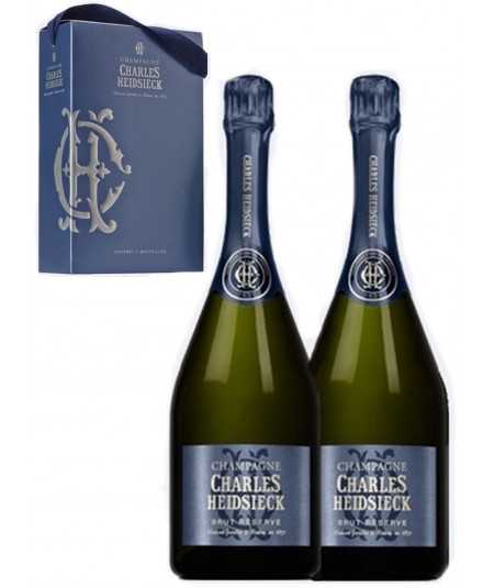 CHARLES HEIDSIECK 2 Brut Reserve Champagner-Geschenkset