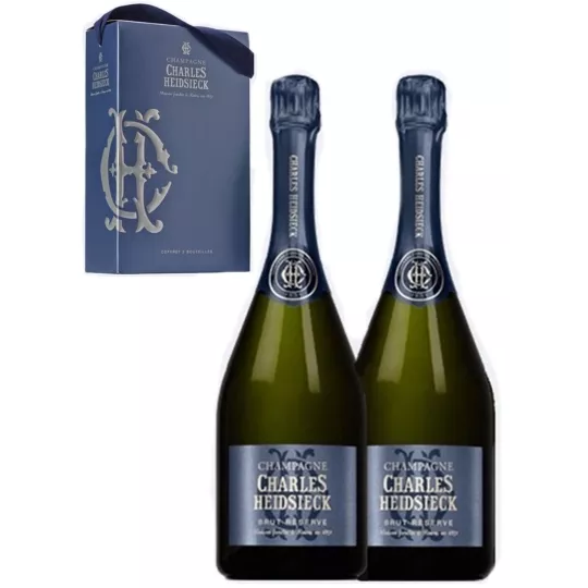CHARLES HEIDSIECK 2 Brut Reserve Champagner-Geschenkset