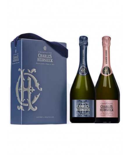 CHARLES HEIDSIECK Brut + Pink Champagner-Geschenkset