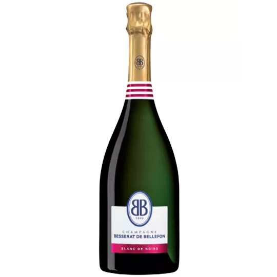 Flasche Champagner Besserat de Bellefon Blanc de Noirs Grand Cru 100 % Pinot Noir