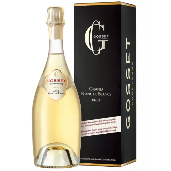 Flasche GOSSET Grand Blanc De Blancs Brut Champagner