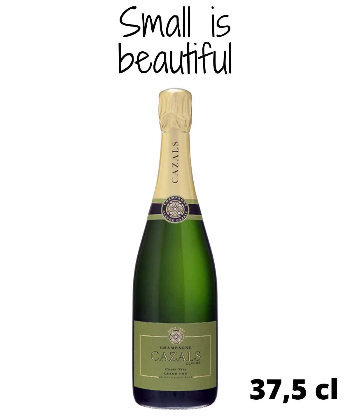Halbe Flasche Champagner CLAUDE CAZALS Vive Grand Cru