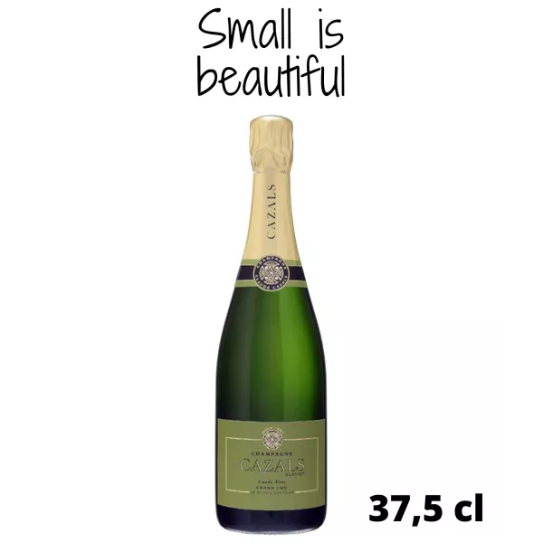 Halbe Flasche Champagner CLAUDE CAZALS Vive Grand Cru