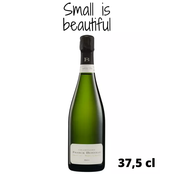 Halbe Flasche Champagner FRANCK BONVILLE Brut Grand Cru Blanc de Blancs