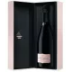Champagnerflasche Fleur de Miraval Rosé, zartrosa Farbe, von vorne gesehen