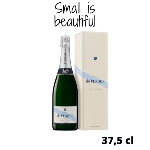 Halbe Flasche De Venoge Cordon Bleu Brut: Intimer Luxus