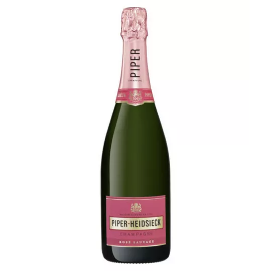 Champagner-Flasche Piper-Heidsieck Rosé Sauvage - brut rosé Pinot Noir