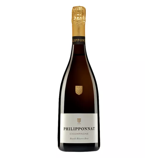 Flasche Philipponnat Royale Réserve Champagner, intensives Gold, feiner Schaum, ein flüssiges Meisterwerk.