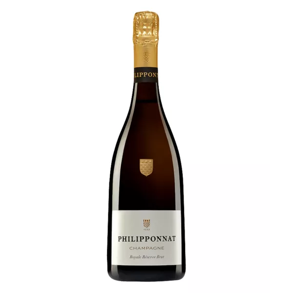 Flasche Philipponnat Royale Réserve Champagner, intensives Gold, feiner Schaum, ein flüssiges Meisterwerk.