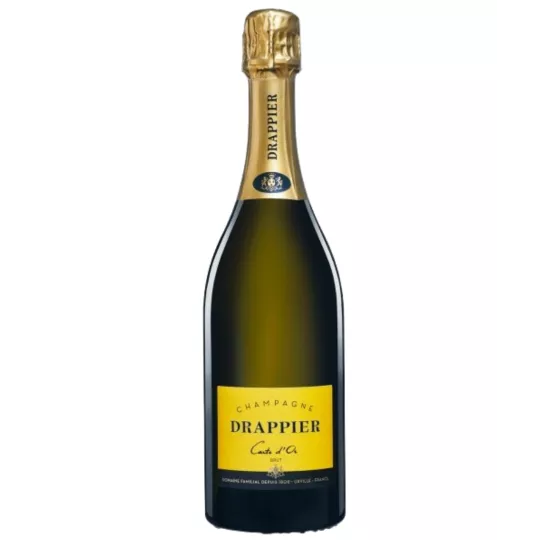 Magnum-Flasche Champagne Drappier Carte d'Or, gelbes Etikett, Vorderansicht