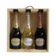 PERRIER-JOUËT Champagner Geschenkset 3 Flaschen, Grand Brut, Blanc de Blancs, Blason Rosé