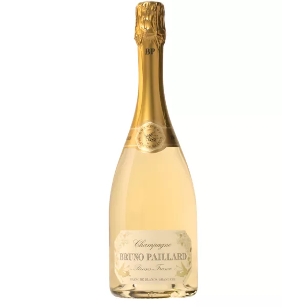 Bruno Paillard Blanc de Blancs Grand Cru Champagnerflasche, Vorderansicht