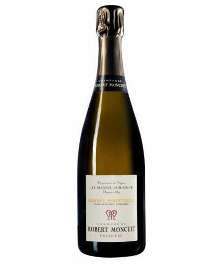 Champagner Magnumflasche ROBERT MONCUIT Blanc De Blancs Extra-Brut Grand Cru Réserve Perpétuelle