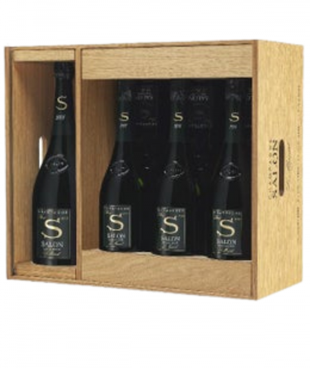 Luxus-Champagner-Geschenksets SALON Vintage 2004 2006 2007 2008 1 Magnumflasche und 6 Flaschen