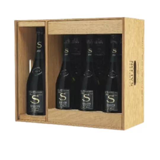 Luxus-Champagner-Geschenksets SALON Vintage 2004 2006 2007 2008 1 Magnumflasche und 6 Flaschen